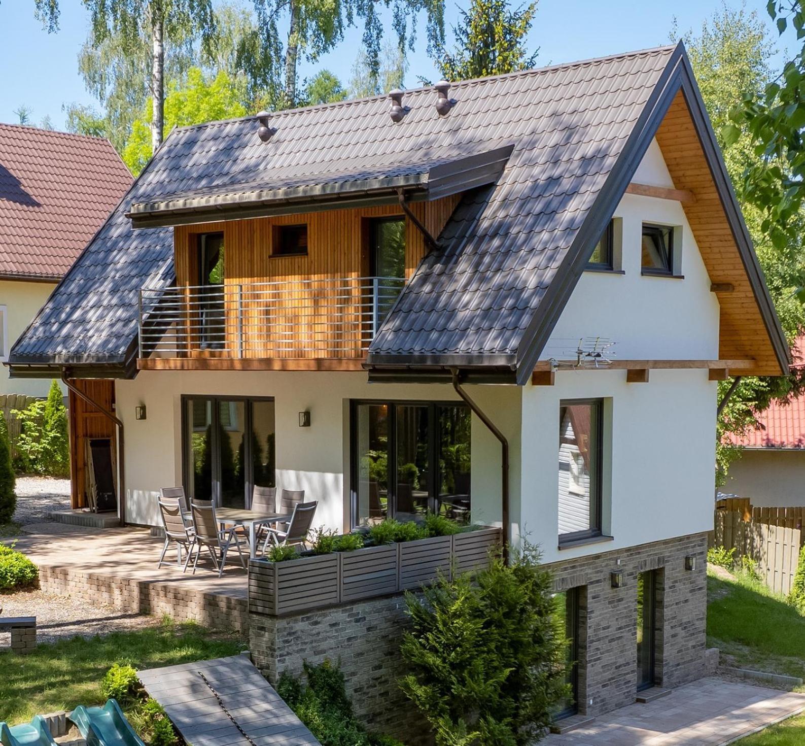 Mazursko - Komfortowe Domy 8 Osobowe Nad Jeziorem, Balia Lub Sauna เครโตวิเนย์ ภายนอก รูปภาพ