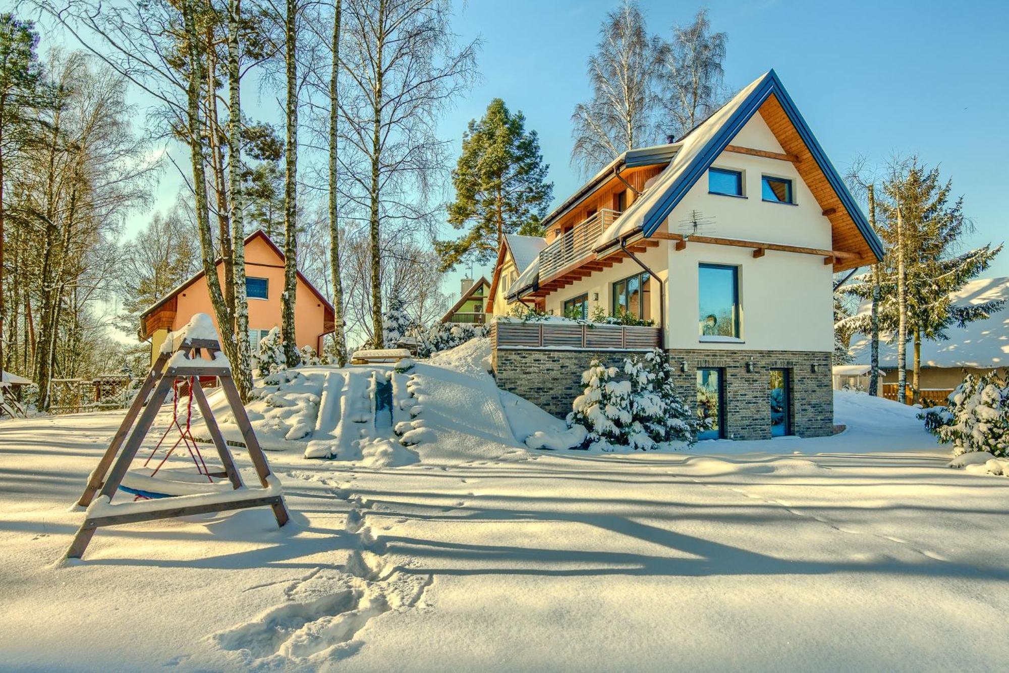 Mazursko - Komfortowe Domy 8 Osobowe Nad Jeziorem, Balia Lub Sauna เครโตวิเนย์ ภายนอก รูปภาพ